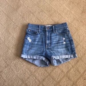 Hollister high waisted denim shorts